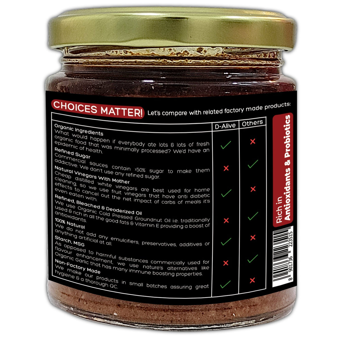 D-Alive Hot Schezwan Sauce - PUSHMYCART