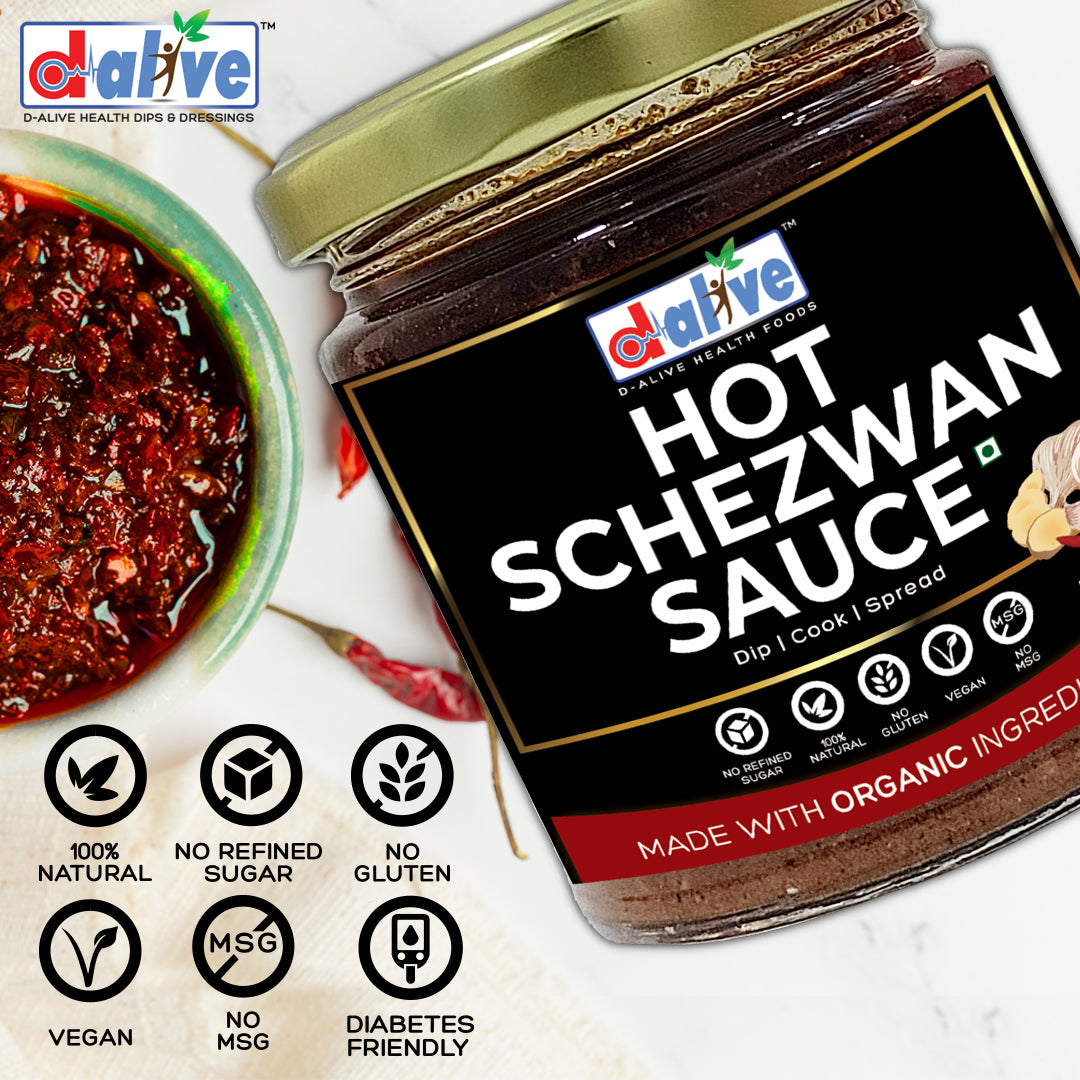 D-Alive Hot Schezwan Sauce - PUSHMYCART