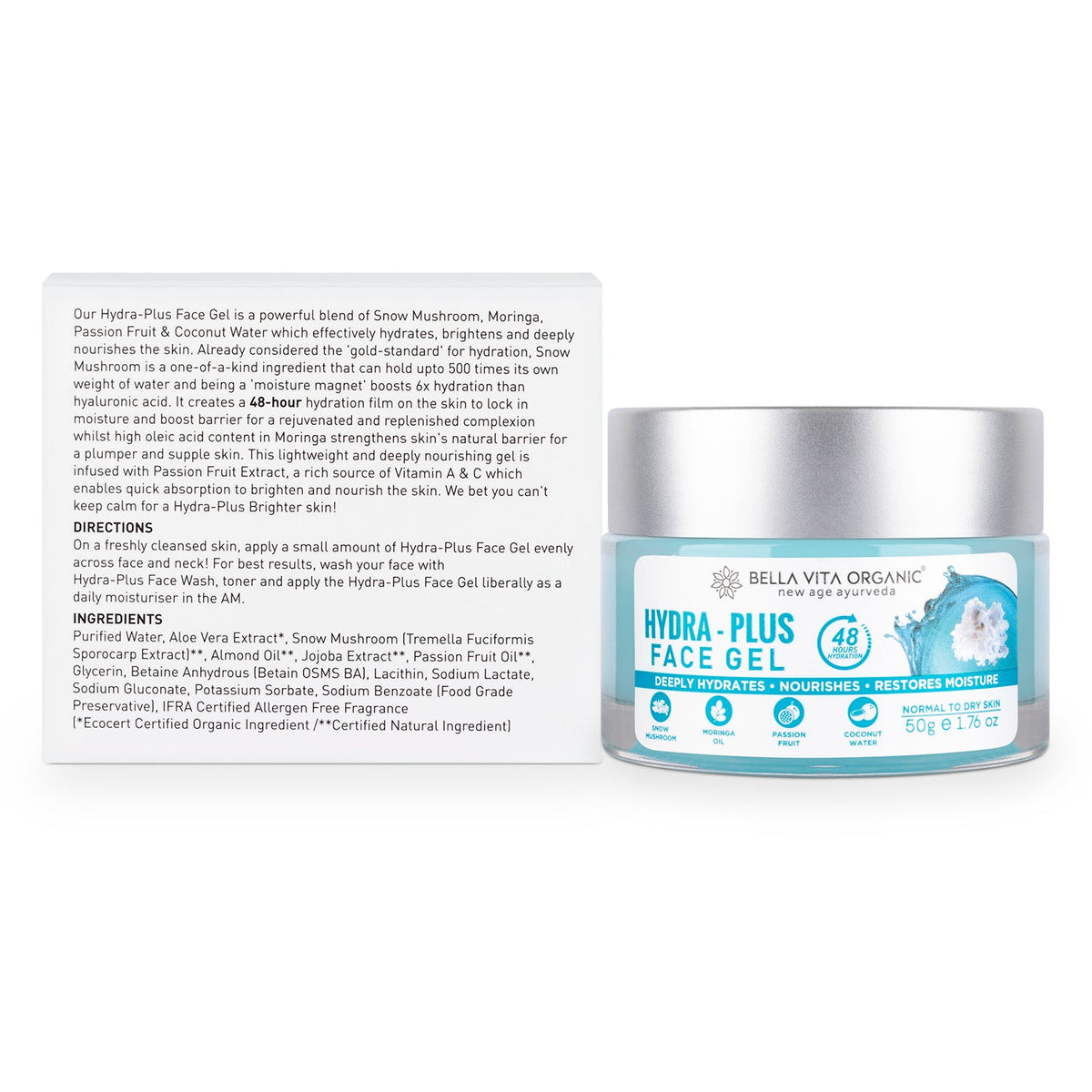 Bella Vita Organic Hydra-Plus Face Gel 50g