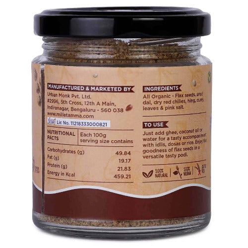 Millet Amma Organic Flaxseed Podi