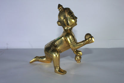 Brass Laddu Gopal Statue Idol 1549g
