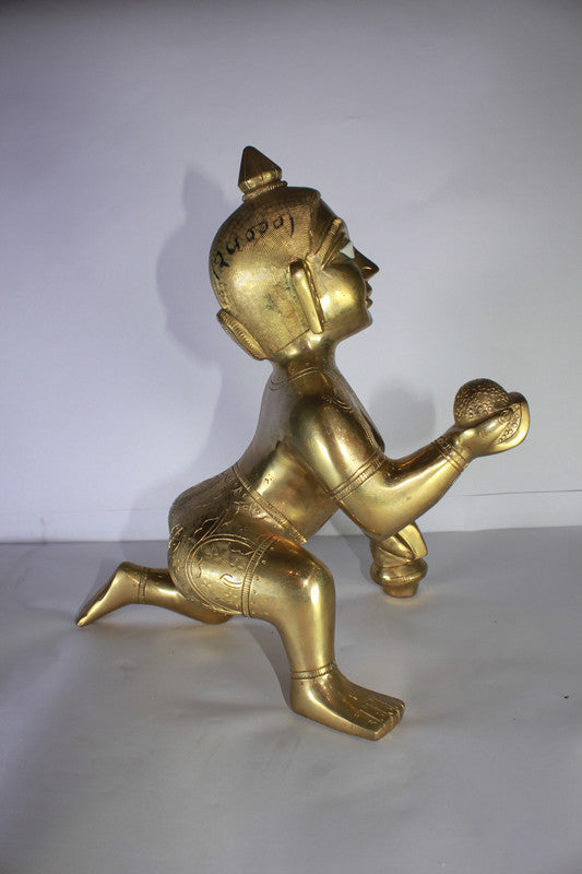 Brass Laddu Gopal Statue Idol 5193g