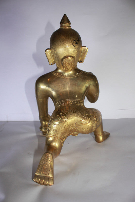Brass Laddu Gopal Statue Idol 5193g