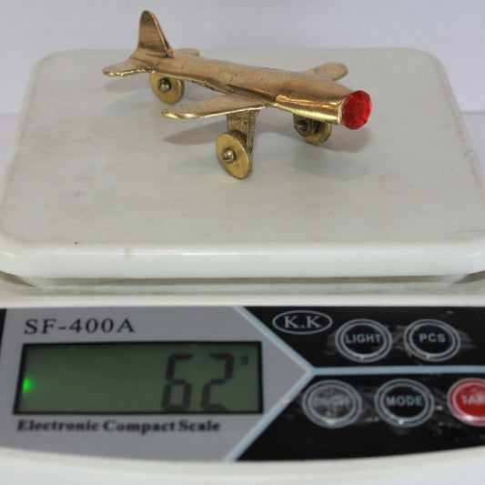 Brass Toy Aeroplane Showpiece 62g