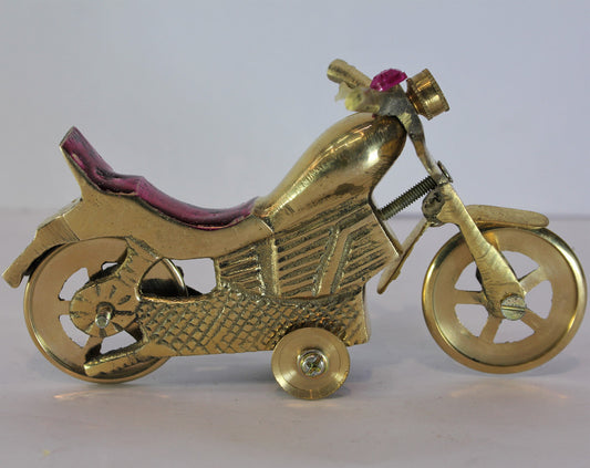 Brass Bullet Bike Motorcycle Showpiece 168g