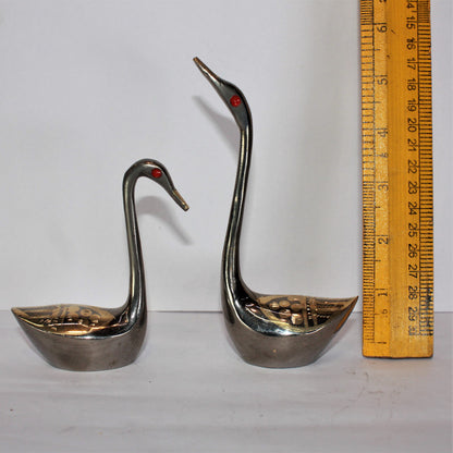 Brass Showpiece Duck Pair Statue 220g