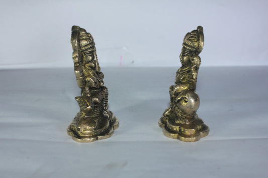 Brass Laxmi Ganesh Statue 396g