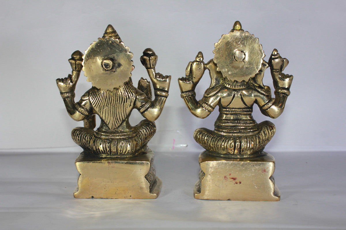 Brass Laxmi Ganesh Statue 2340g
