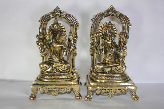 Brass Laxmi Ganesh Statue 4720g