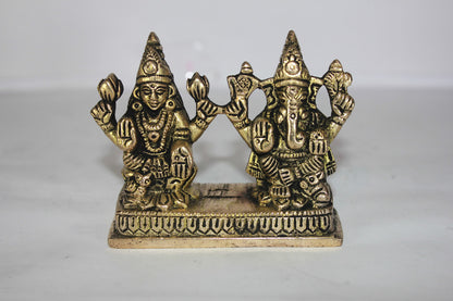 Brass Laxmi Ganesh Statue 340g