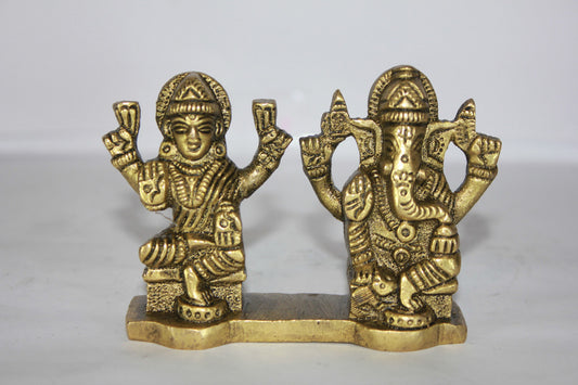 Brass Laxmi Ganesh Statue 278g