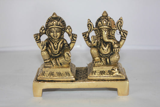 Brass Laxmi Ganesh Statue 595g