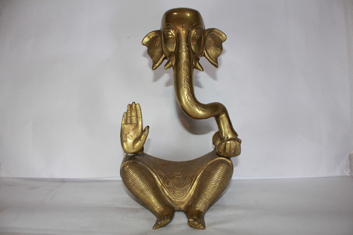 Brass Modern Ganesha Statue 4143g