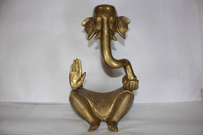 Brass Modern Ganesha Statue 4143g