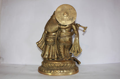 Brass Radha Krishna Idol 5940g - PUSHMYCART