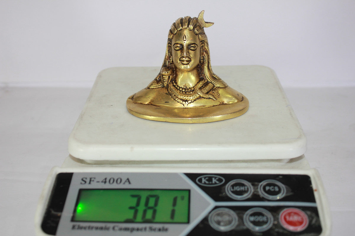 Brass Adiyogi Shiva Statue 381g