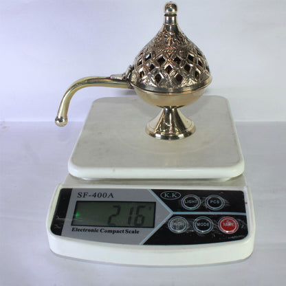 Brass Dhuna Dhoop Dani with Handle 216g