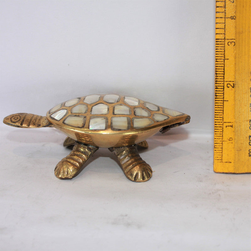 Brass Tortoise for Good Luck Showpiece 209g