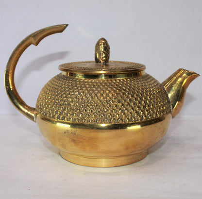 Brass Designer Tea Pot Ketali Kettle 934g