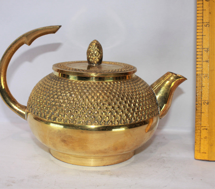 Brass Designer Tea Pot Ketali Kettle 934g