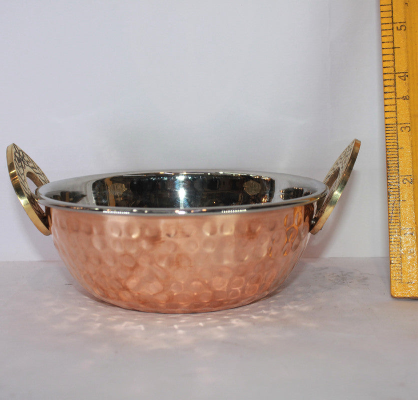 Steel Copper Kadai 331g