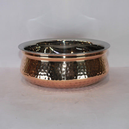 Steel Copper Handi Bowl 785g