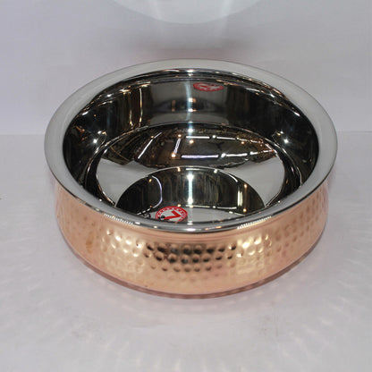 Steel Copper Handi Bowl 785g