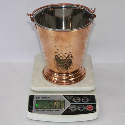Steel Copper Bucket Balti 503g