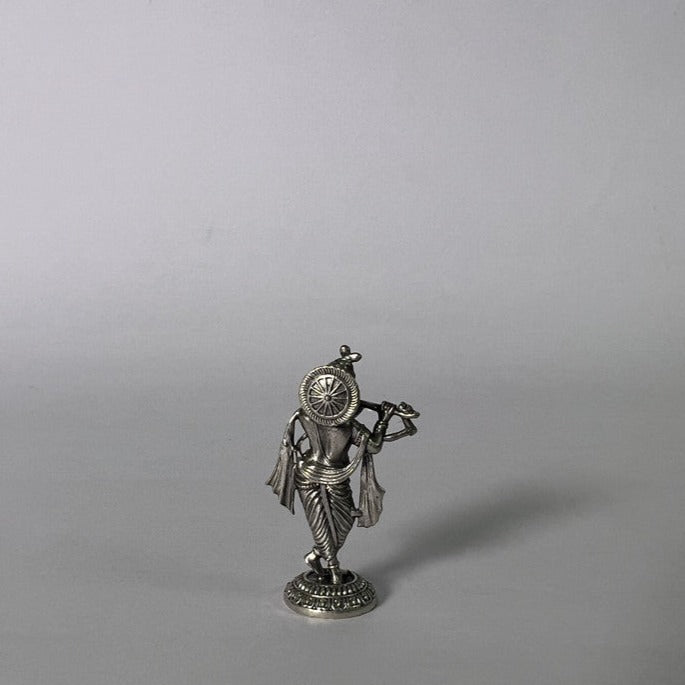 Pure Silver Krishna Idol for temple