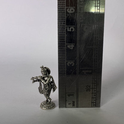 Pure Silver Krishna Idol