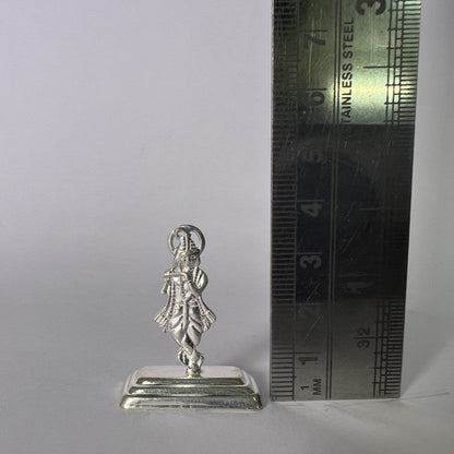 Pure Silver Krishna idol