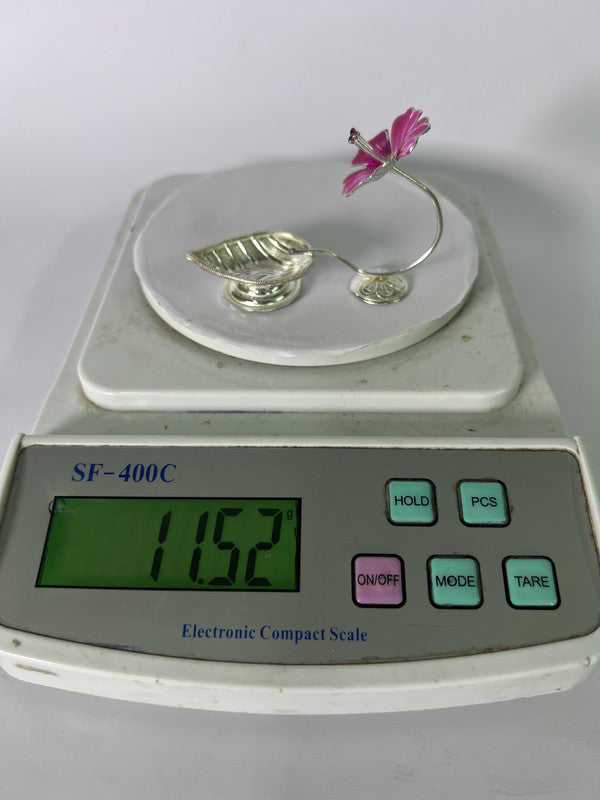 Pure Silver Mohini Deepam Pink 11g - PUSHMYCART