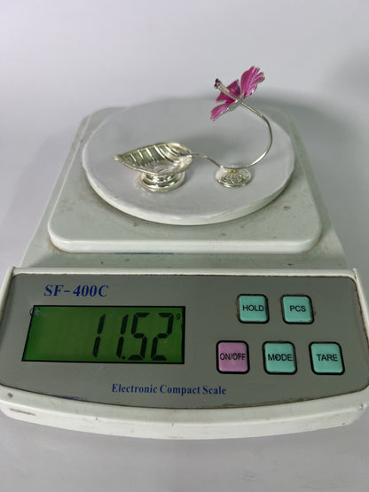 Pure Silver Mohini Deepam Pink 11g - PUSHMYCART