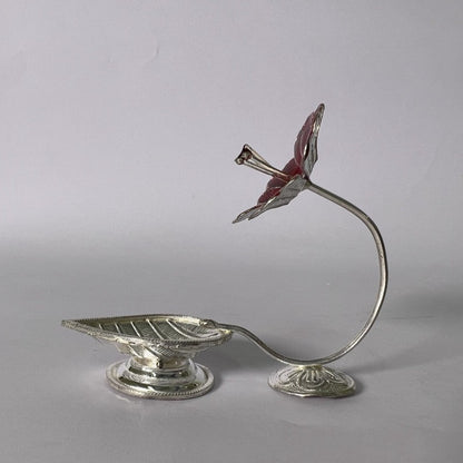 Silver Mohini Deepam Red