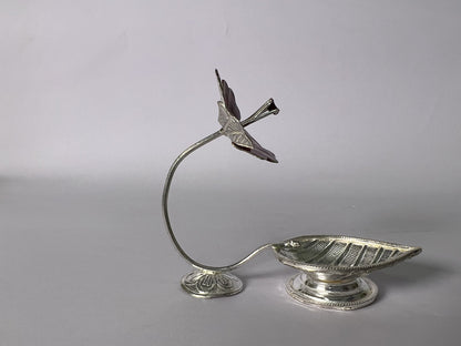 Silver Hibiscus Deepam