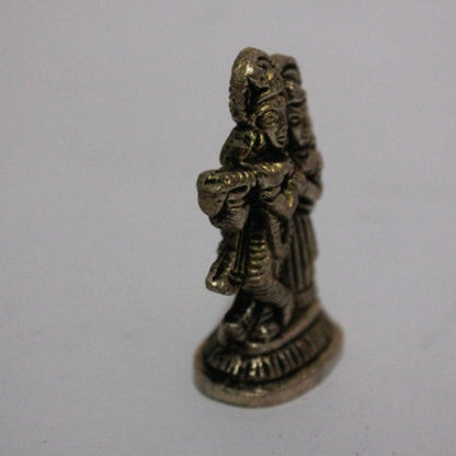 Brass Showpiece Radha Krishna Idol Statue 54gm - PUSHMYCART