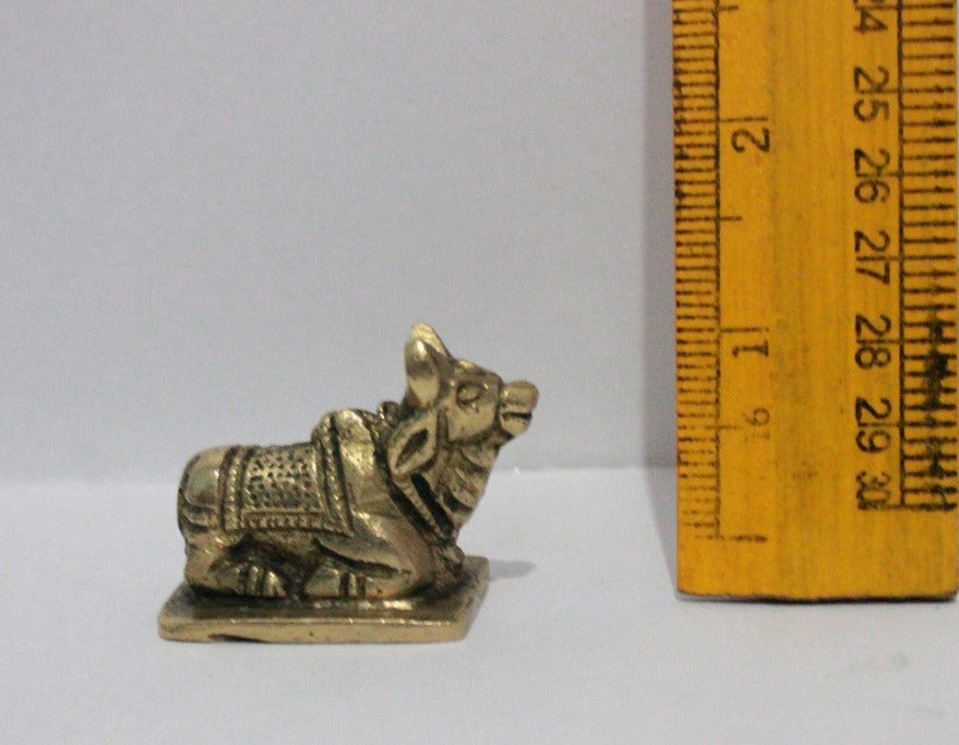 Brass Showpiece Nandi Statue 104gm - PUSHMYCART