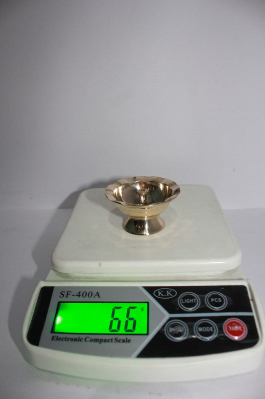 Brass Diya Deepak For Pooja 66gm - PUSHMYCART