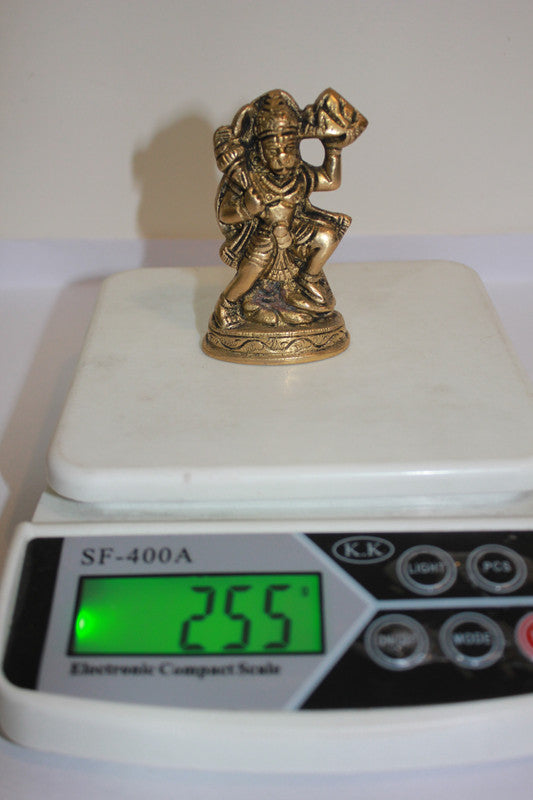 Brass Hanuman Ji God Idol Statue 255g - PUSHMYCART