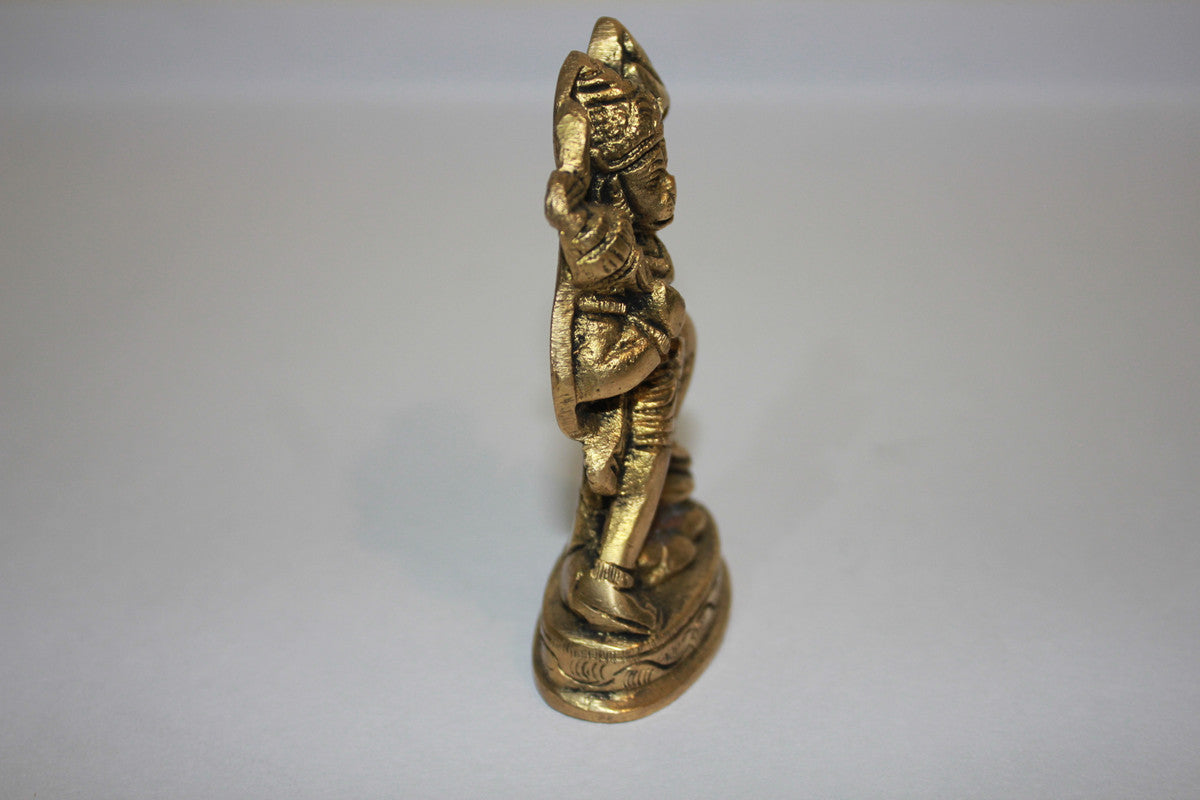 Brass Hanuman Ji God Idol Statue 255g - PUSHMYCART