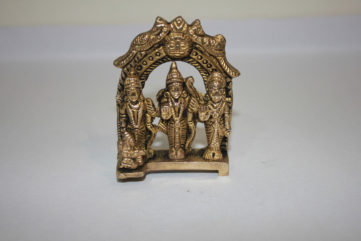 Brass Ram Darbar God Idol Statue 150g