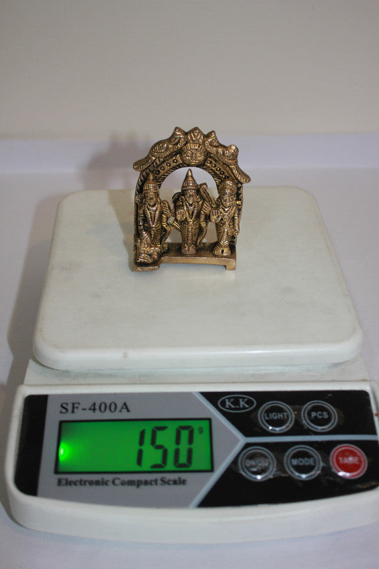 Brass Ram Darbar God Idol Statue 150g - PUSHMYCART