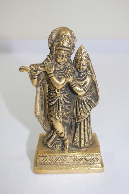 Brass Radha Krishan Statue 427g
