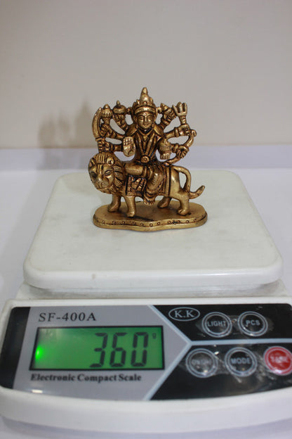 Brass Durga Ji God Idol Statue 360g - PUSHMYCART