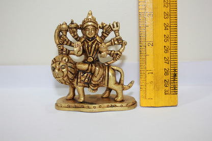 Brass Durga Ji God Idol Statue 360g - PUSHMYCART