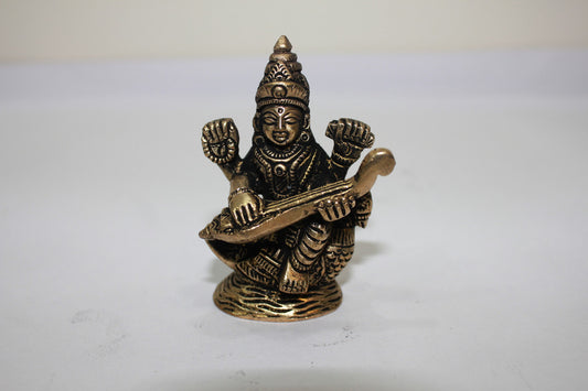 Brass Saraswati Ji Statue 163g