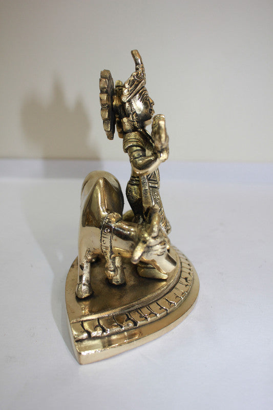 Brass Radha Krishan Statue 1492g - PUSHMYCART