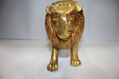 Brass Showpiece Lion Statue 3810g - PUSHMYCART