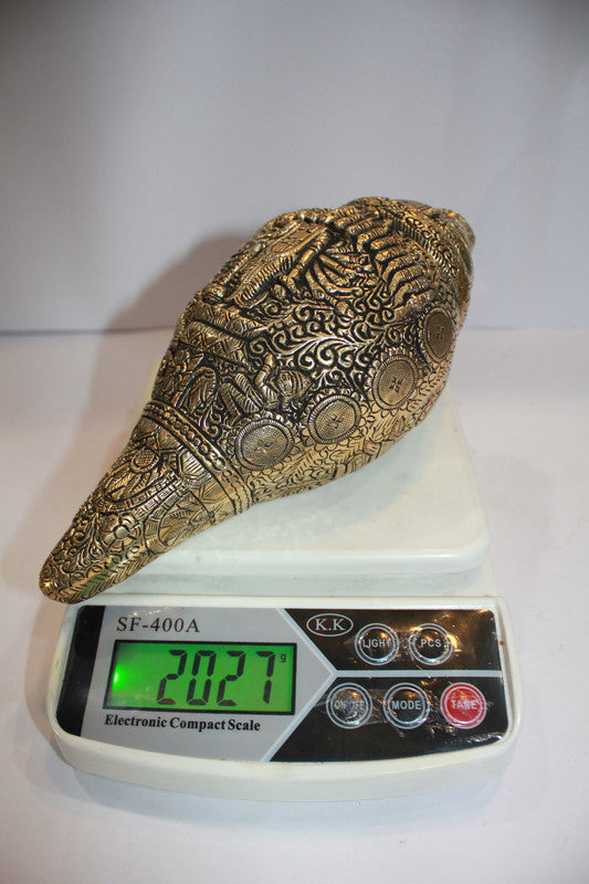 Brass Shankh, Conch 2027g - PUSHMYCART