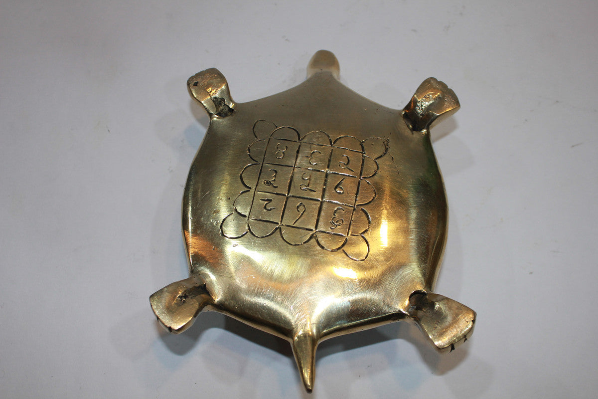 Brass Ganesha Tortoise Statue 1263g - PUSHMYCART